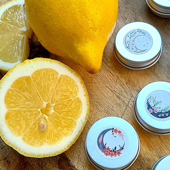 Three Homemade Organic Bees Wax Lemon Lip Balm Only 5 Ingredients - Picture 6 of 8